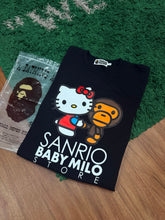 Load image into Gallery viewer, BAPE x Sanrio Baby Milo Hello Kitty Tee – Black – Large – Brand New
