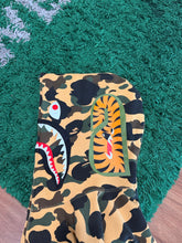 Load image into Gallery viewer, BAPE - Yellow Camo Shark Full Zip Hoodie Size XL - PreOwned
