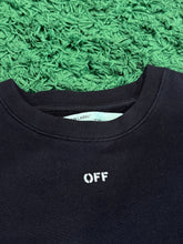 Load image into Gallery viewer, Off-White - Black Blue Ghost Crewneck - Medium - Retail $595
