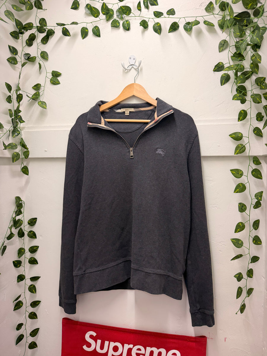 Burberry - Quarter Zip - Charcoal