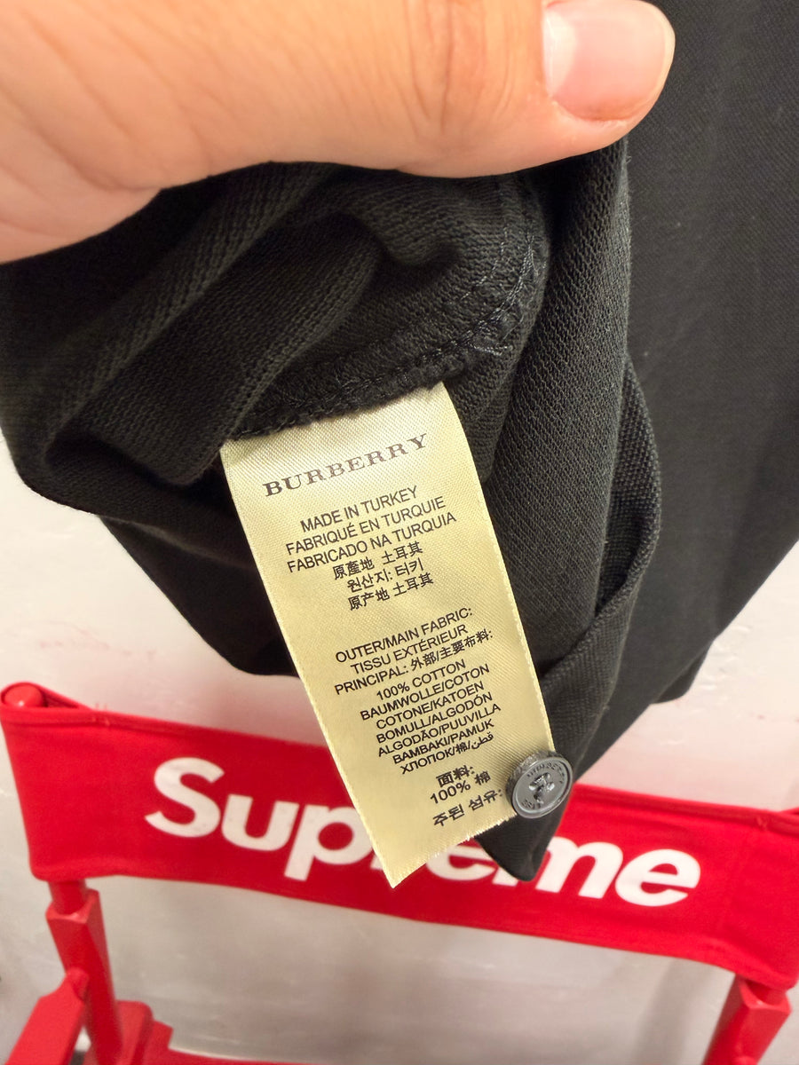 Burberry - Polo - Black Check Placket -