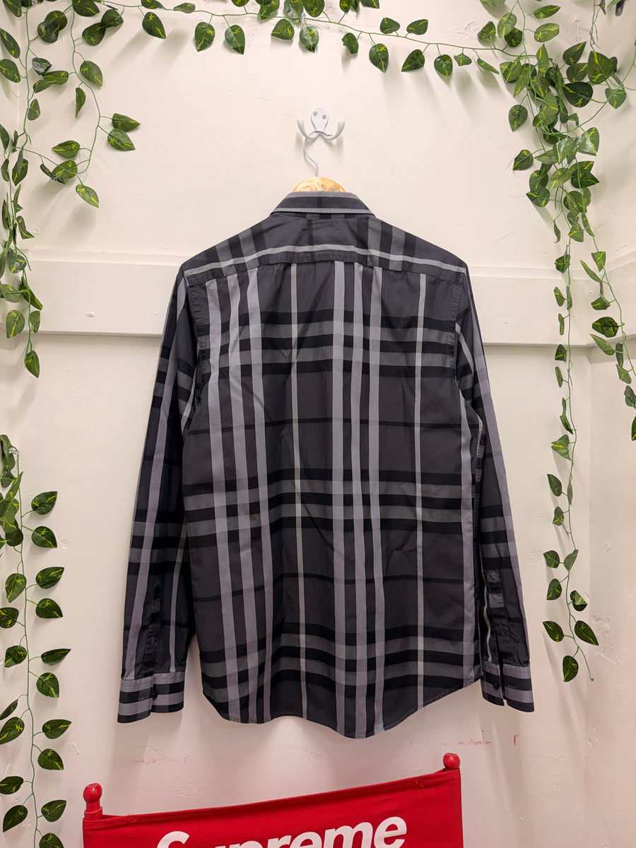 Burberry - Check Button Down - Grey Black