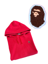 Load image into Gallery viewer, BAPE - Red Ape Head Pullover Hoodie - Size Medium - PreOwned
