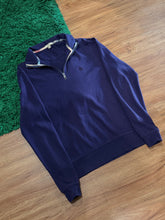 Load image into Gallery viewer, Burberry – Quarter Zip Pullover – Purple – Large – PreOwned – Retail $350
