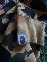Load image into Gallery viewer, BAPE Yellow Camo PONR Shark Full Zip Hoodie Size Medium

