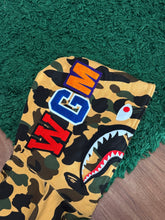 Load image into Gallery viewer, BAPE - Yellow Camo Shark Full Zip Hoodie Large
