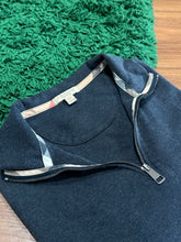 Load image into Gallery viewer, Burberry - Charcoal Quarter Zip Pullover - Large

