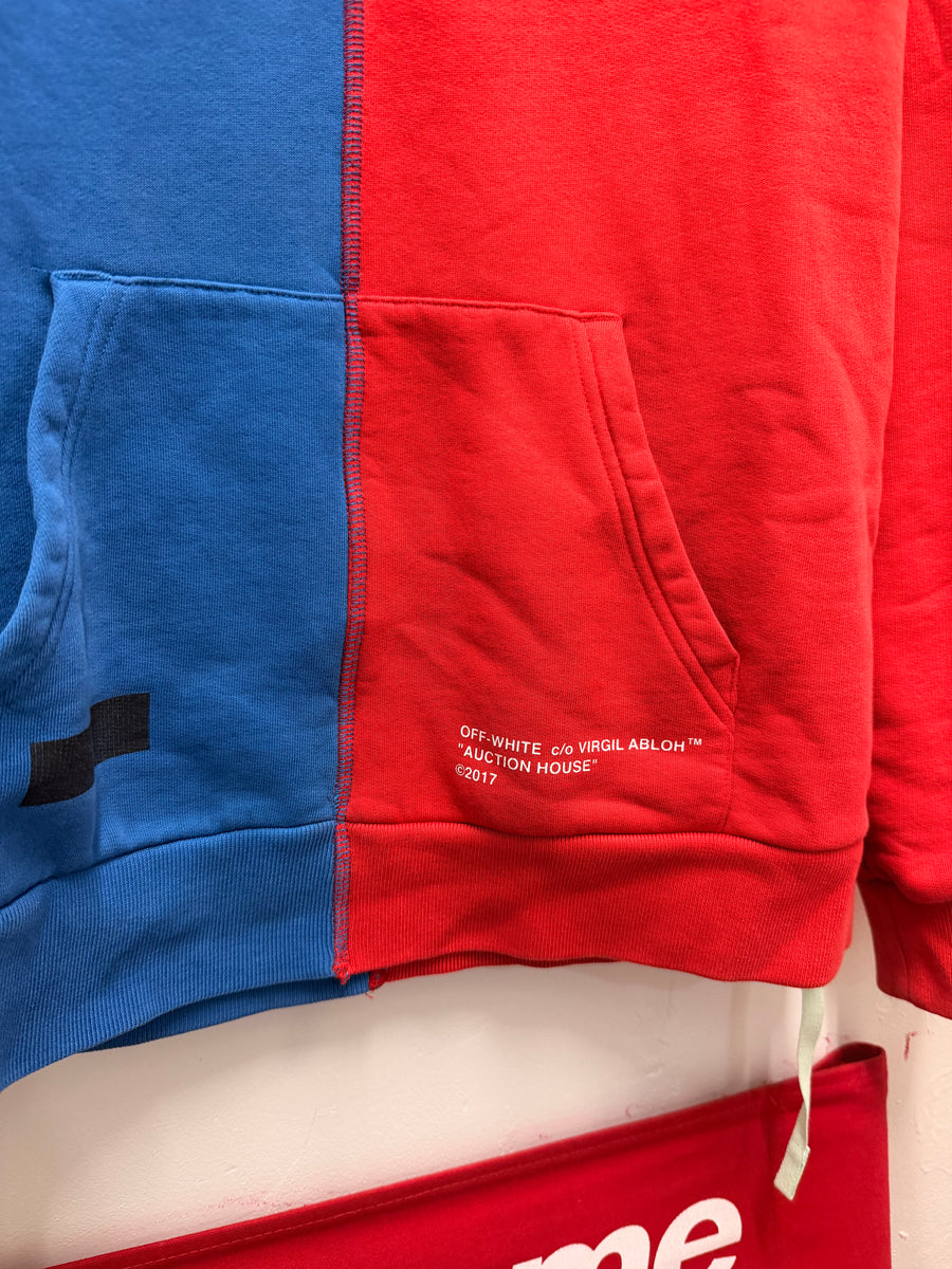 Off-White - Midnight Studios Split Hoodie - Blue/Red -
