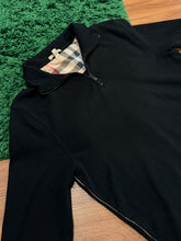 Load image into Gallery viewer, Burberry - Black Quarter Zip Pullover - Retail $590 - Size Large - PreOwned
