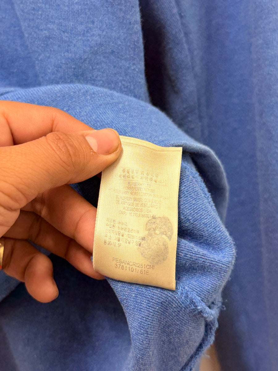 Burberry - Quarter Zip Pullover - Blue -