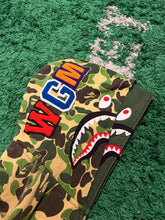 Load image into Gallery viewer, BAPE Double Shark Full Zip Hoodie – Green Camo – Size Large – PreOwned
