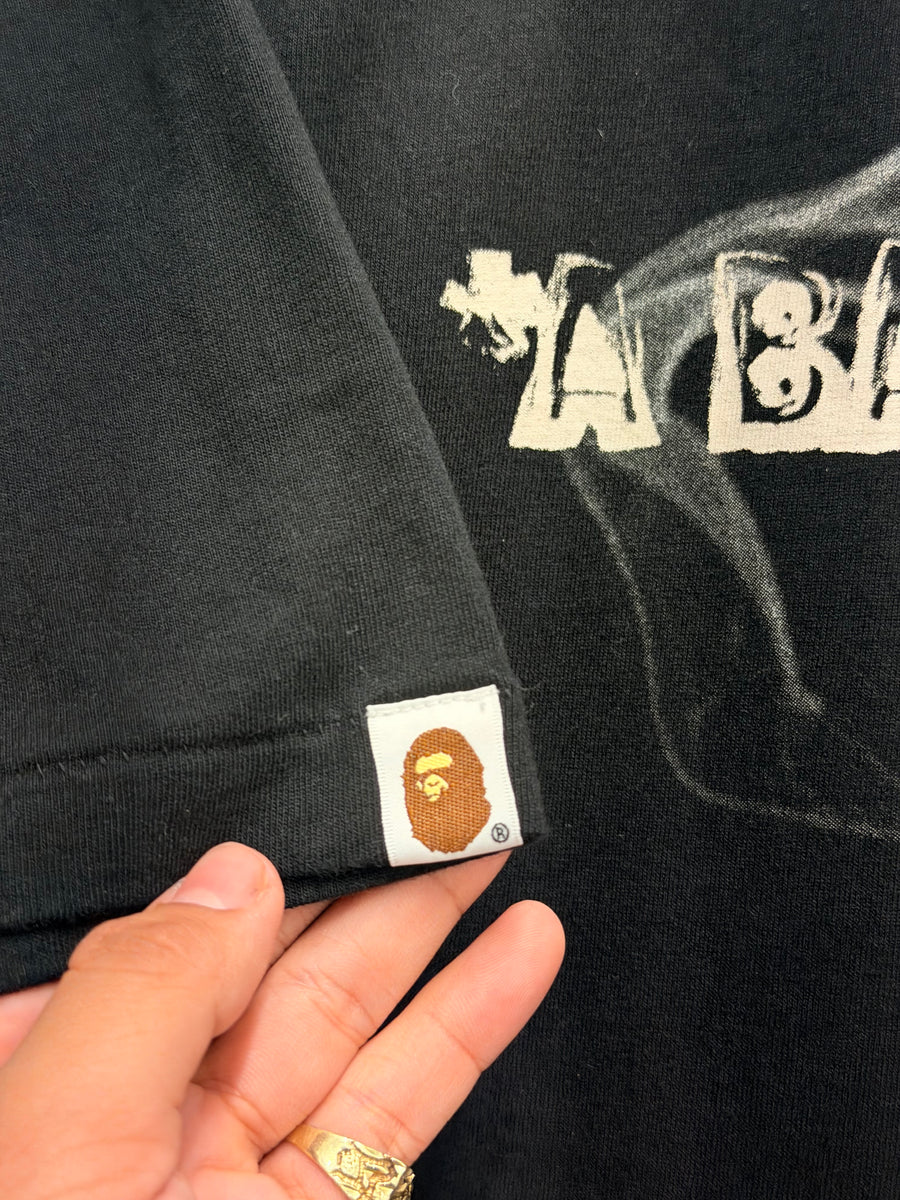 BAPE - Coil Ape Head Tee - Black