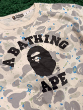 Load image into Gallery viewer, BAPE White Space Camo Tee Cream/Grey - Size XL - PreOwned
