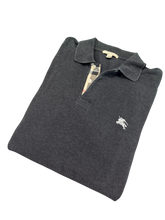 Load image into Gallery viewer, Burberry - Polo - Charcoal Grey - Size M - Preowned
