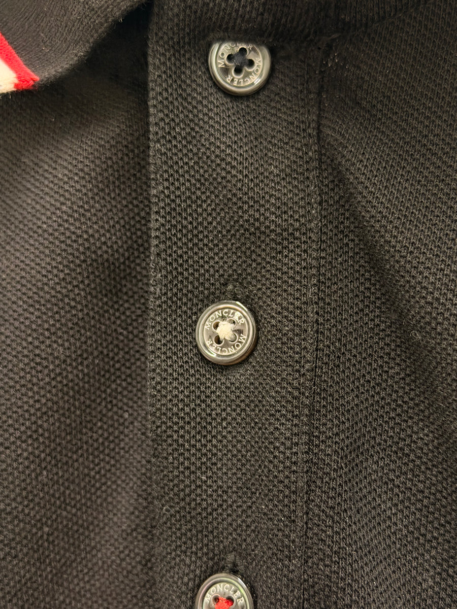 Moncler - Long Sleeve Polo - Black