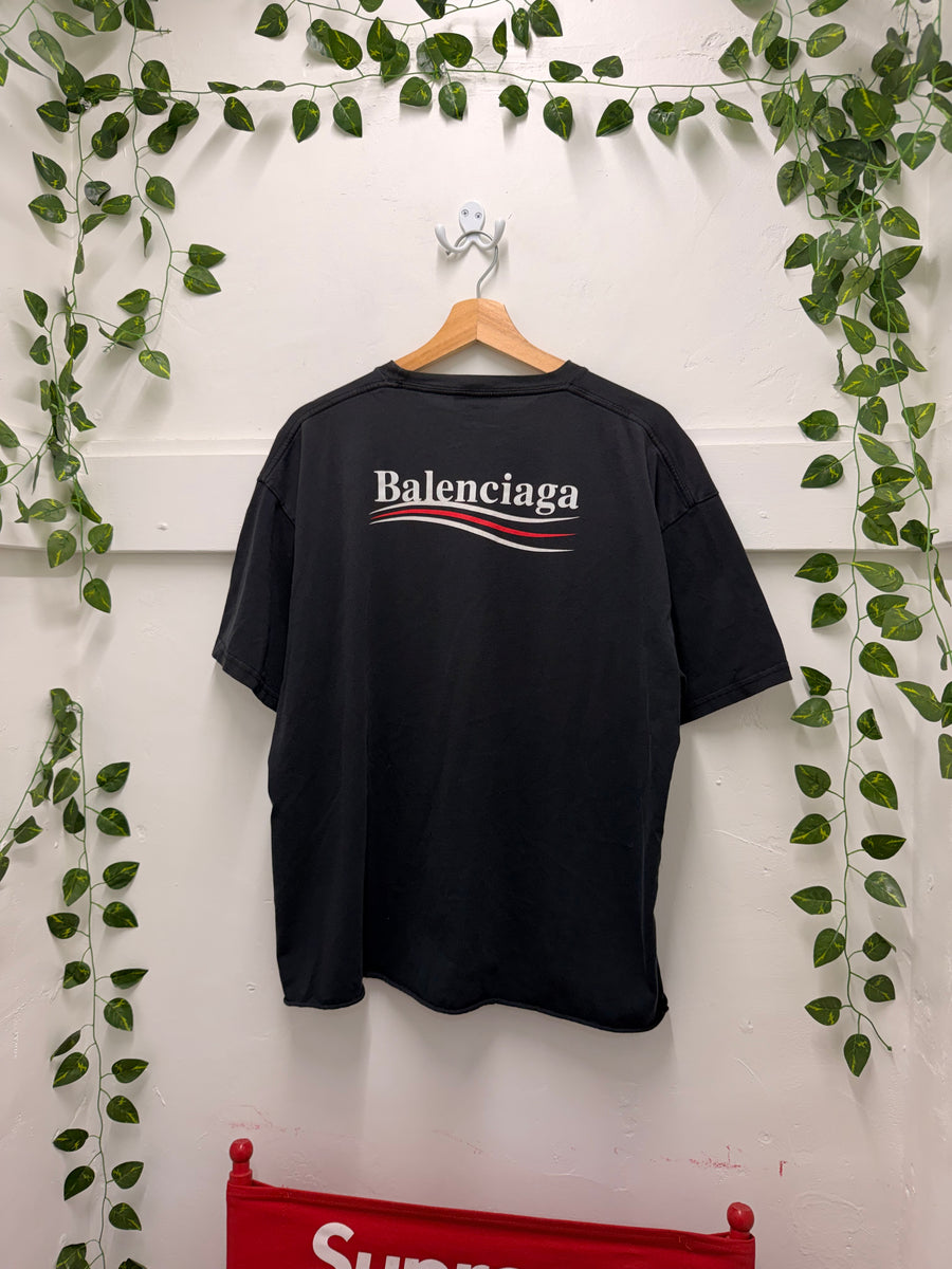 Balenciaga - Political Campaign Tee - Black