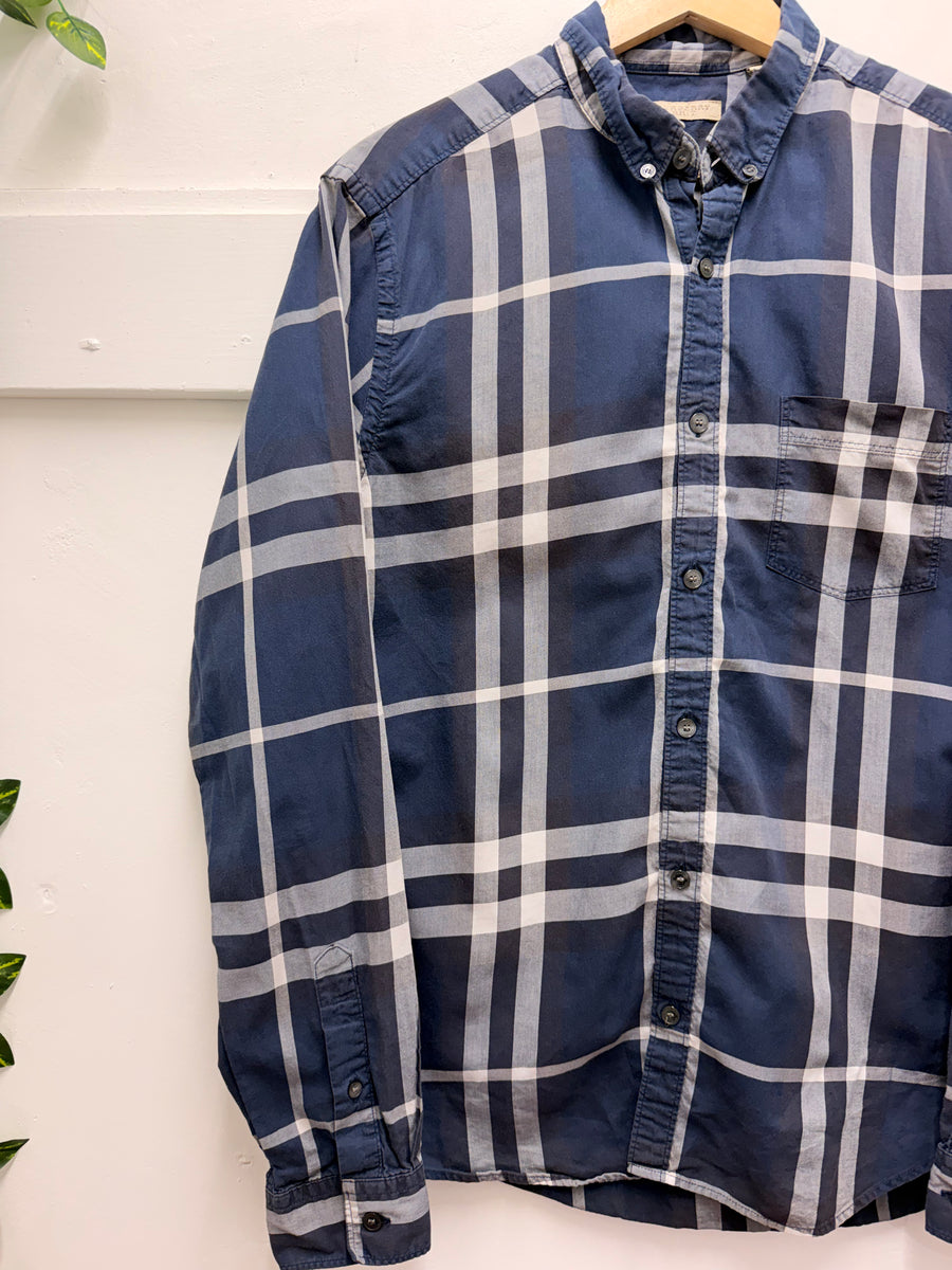 Burberry - Button Down Shirt - Navy Check