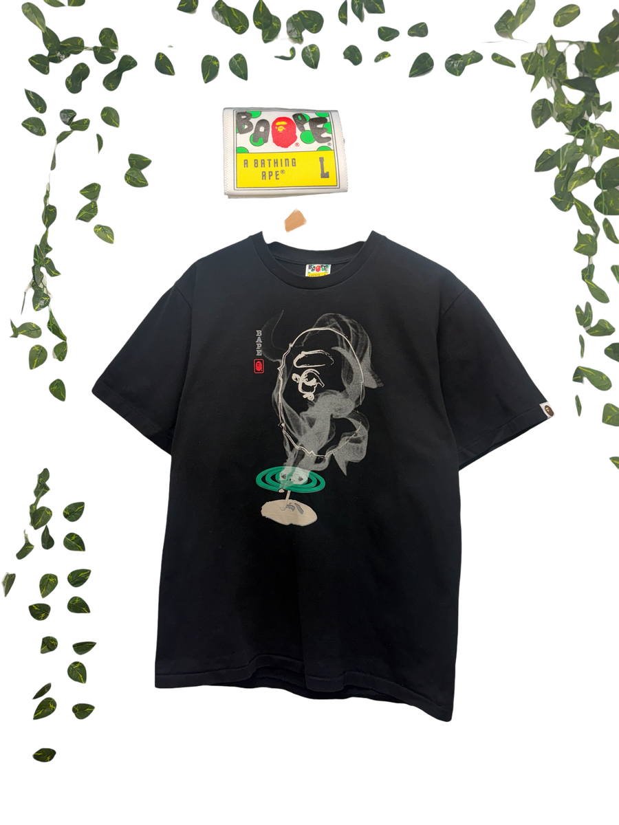 BAPE - Coil Ape Head Tee - Black