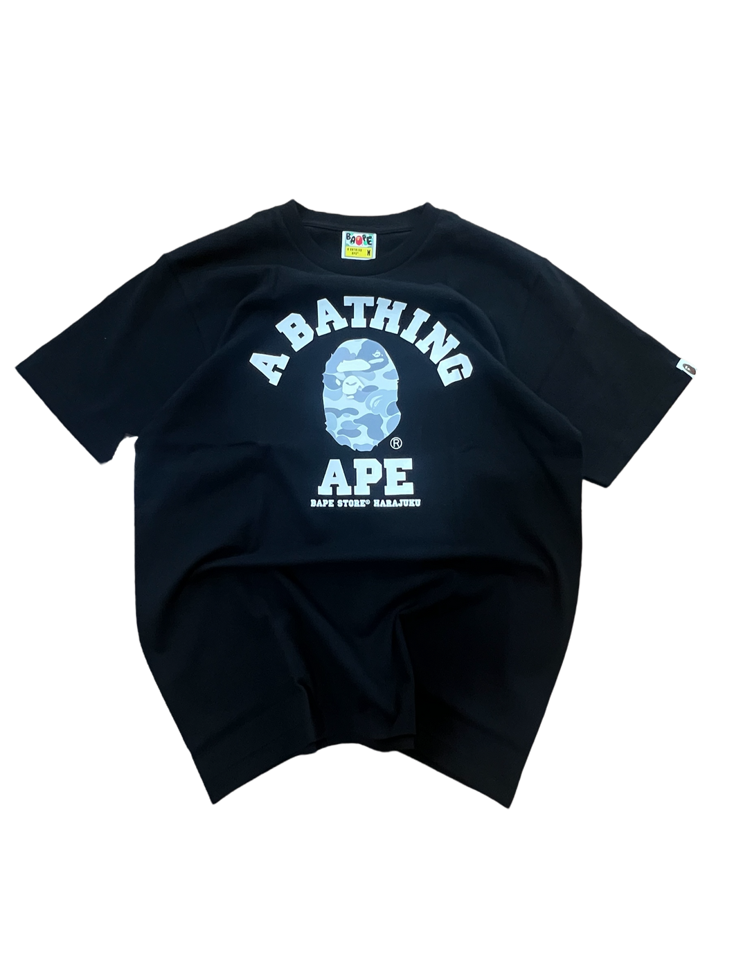 BAPE Store Harajuku Camo Head Tee – Size Medium
