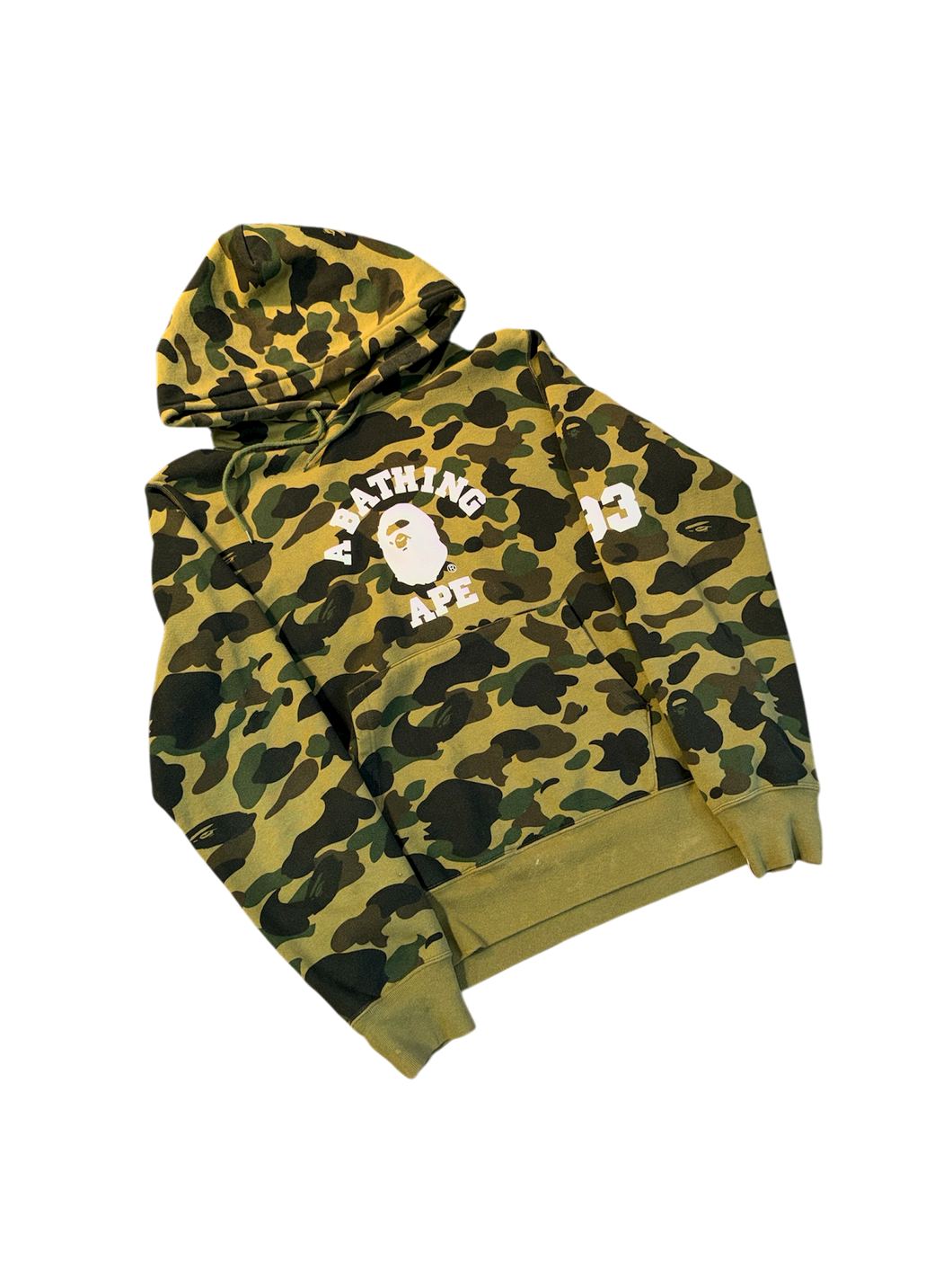 BAPE 3M Logo Camo Hoodie Size Large