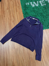 Load image into Gallery viewer, Burberry - Quarter Zip Pullover Purple - Size Large
