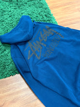 Load image into Gallery viewer, Stussy Honolulu Zip Hoodie - Blue - Size L - Preowned
