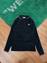 Load image into Gallery viewer, Moncler Long Sleeve Polo - Black - Size S - Preowned
