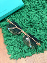 Load image into Gallery viewer, Tiffany &amp; Co. Gradient Square Sunglasses – Green / Rose Gold – One Size – PreOwned
