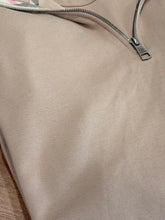 Load image into Gallery viewer, Burberry - Beige Quarter Zip Sweater Large - Retail $495
