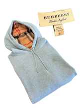 Load image into Gallery viewer, Burberry EKD Hoodie - Pale Grey Melange - Size L - Preowned
