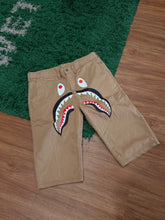 Load image into Gallery viewer, BAPE - Beige Shark Chino Shorts - Large - Brand New
