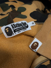 Load image into Gallery viewer, BAPE - Yellow Camo Shark Full Zip Hoodie Size XL - PreOwned
