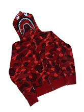 Load image into Gallery viewer, BAPE Red Camo Shark Hoodie – M – Pre-Owned
