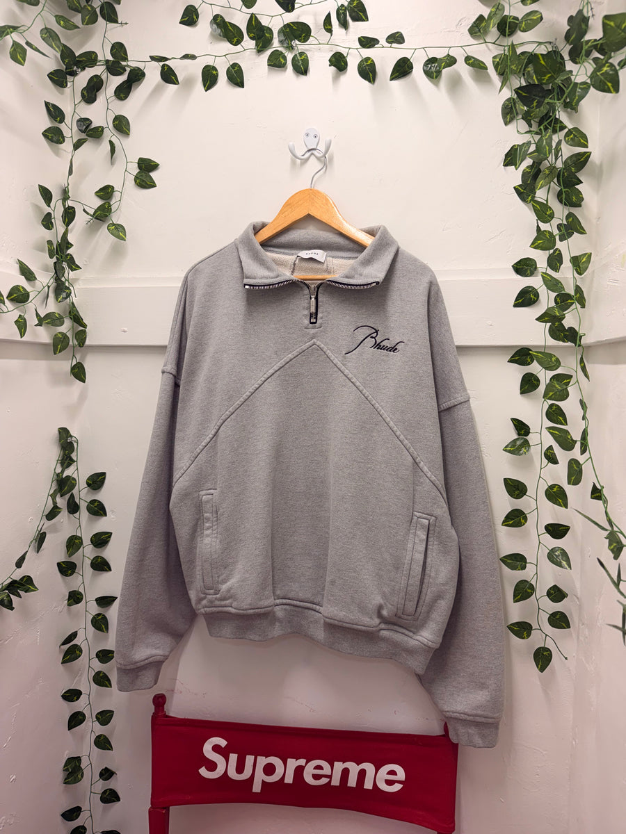 Rhude - Classique Quarter Zip - Heather Grey