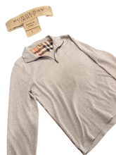 Load image into Gallery viewer, Burberry - Heather Gray Quarter Zip Pullover - Large
