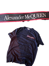 Load image into Gallery viewer, Alexander McQueen Logo Patch Black Tee Size Large
