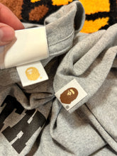 Load image into Gallery viewer, BAPE Grey College Logo Tee Size 2XL
