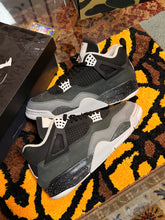 Load image into Gallery viewer, Jordan 4 Retro “Black Canvas” Size 9.5M
