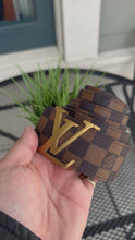 Load and play video in Gallery viewer, Louis Vuitton LV Initiales Damier Ebène Belt Size 34
